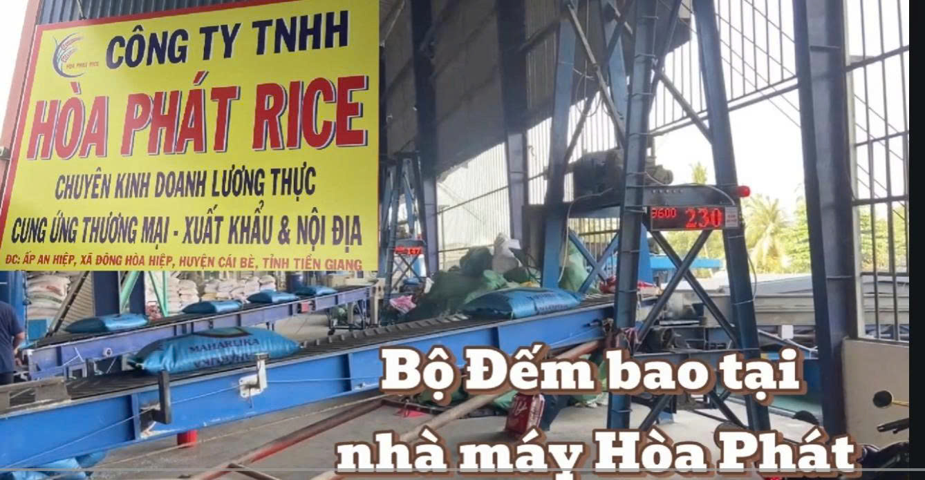 Bộ Đếm bao tại Nhà máy Lương Thực Xuất Khẩu & Nội Địa Hòa Phát - Tiền Giang cũ