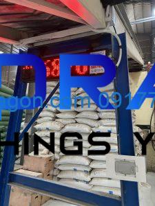 Máy đếm bao trên băng tải tại nhà máy Song Nhi bến đò kênh 1