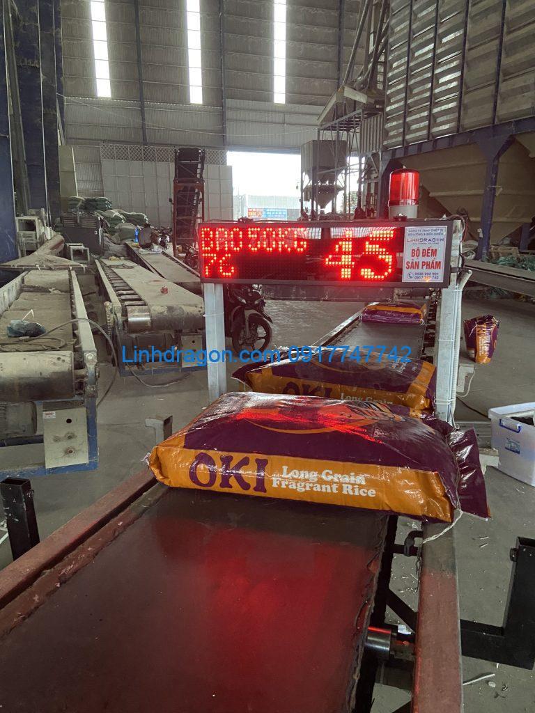 Bộ đếm số lượng bao gạo tại Nhà Máy Đức Tài 2 - Cái Bè - Tiền Giang